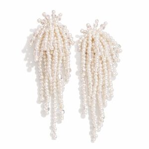 New! Anthropologie Beaded Pearl Earrings (3011) NWOT